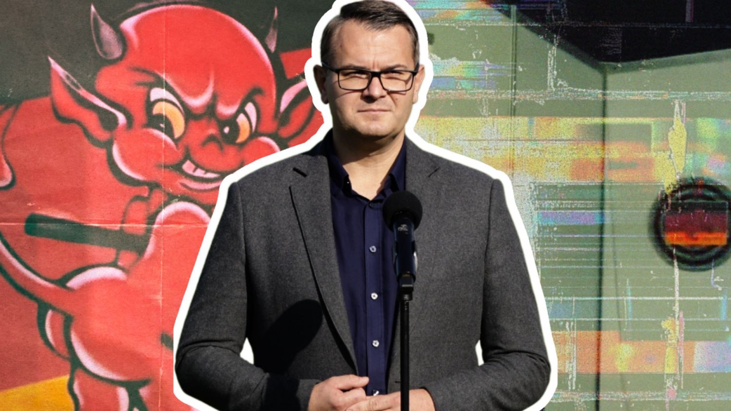 Nagranie z nim na kongresie PiS wywołało burzę. Mieszkańcy Myślenic: Nieważne, czy tam był diabeł
