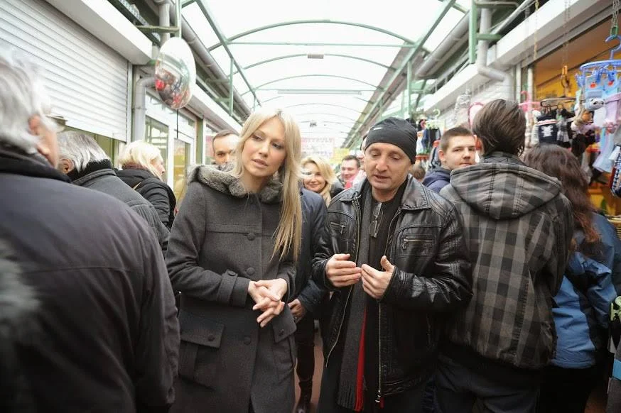 Magdalena Ogórek w Łodzi.