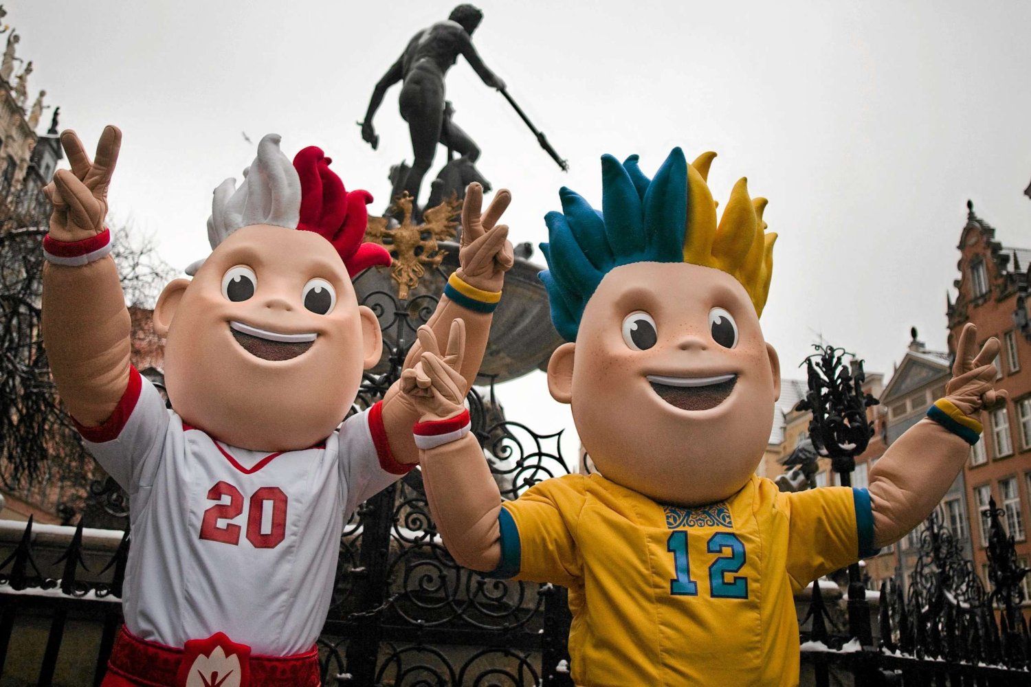 Maskotki Euro 2012 w Gdańsku