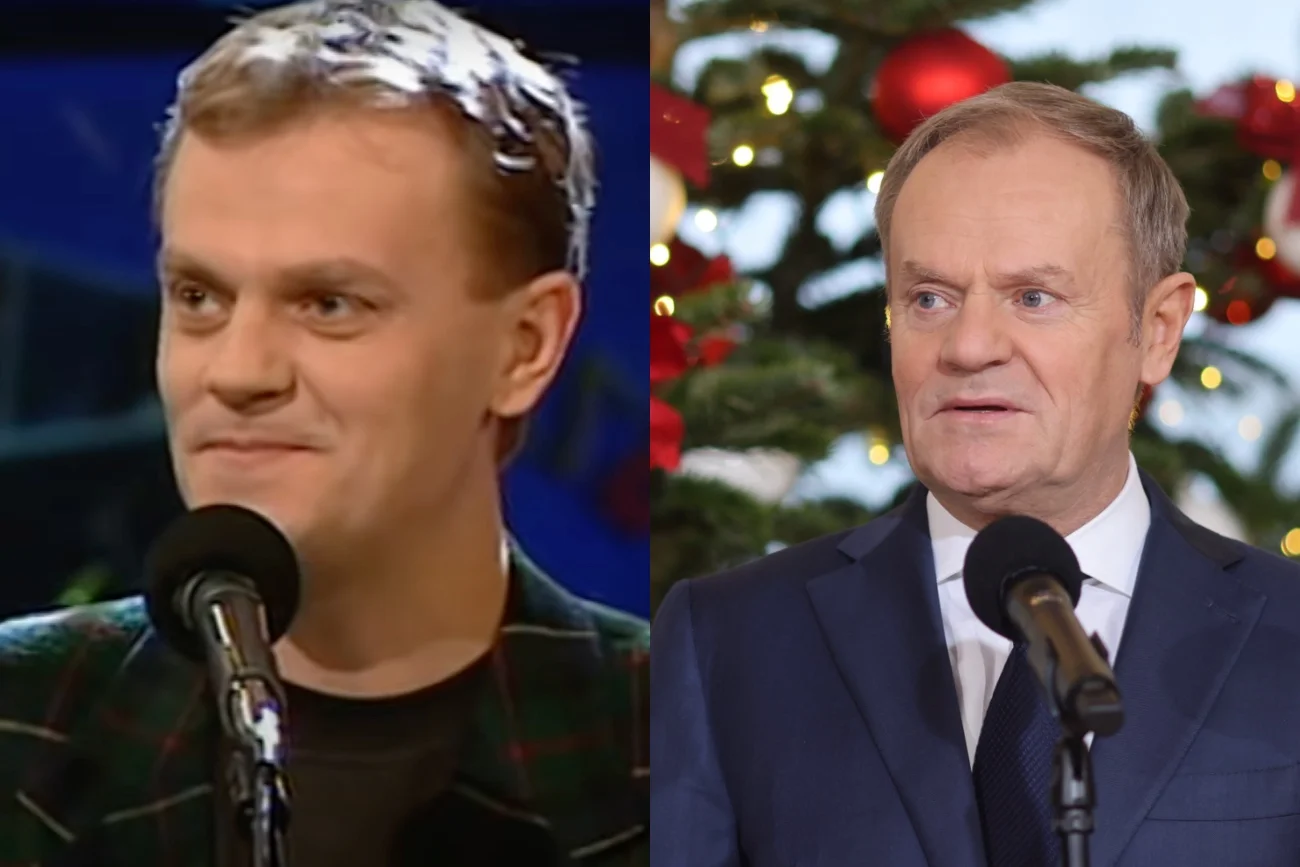 Donald Tusk powtórzył swój wykon sprzed lat. Na spotkaniu zaśpiewał kolędę. Donald Tusk śpiewa kolędę. Wybrał tę samą co 28 lat temu w "Szansie na sukces".
