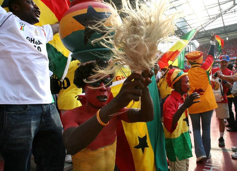 Szaman podczas meczu Czechy - Ghana w 2006 roku