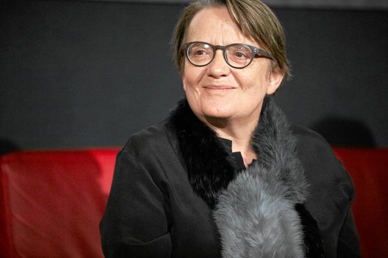 Agnieszka Holland w czasie premiery filmu "W ciemności".