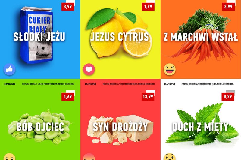 Po wybuchu skandalu z obrażającą uczucia religijne Polaków reklamą Lidla agencja BRANDWEB w ten sposób postanowiła popisać się swoim poczuciem humoru.