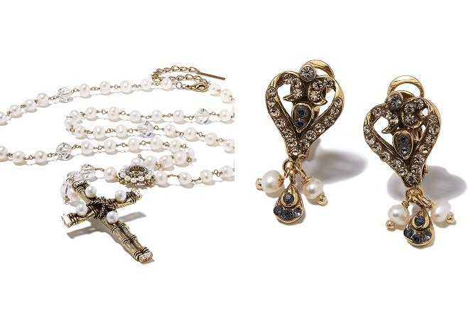 Naszyjnik Madonna i kolczyki Bedtime stories od Monica di Creddo