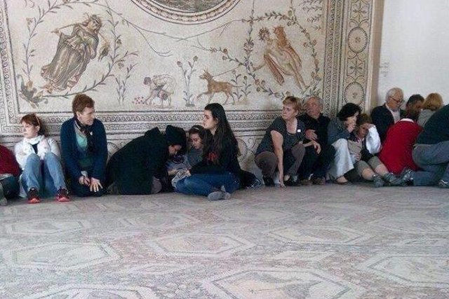 Zdjęcie wykonane najprawdopodobniej przez jedną z więzionych w muzeum osób