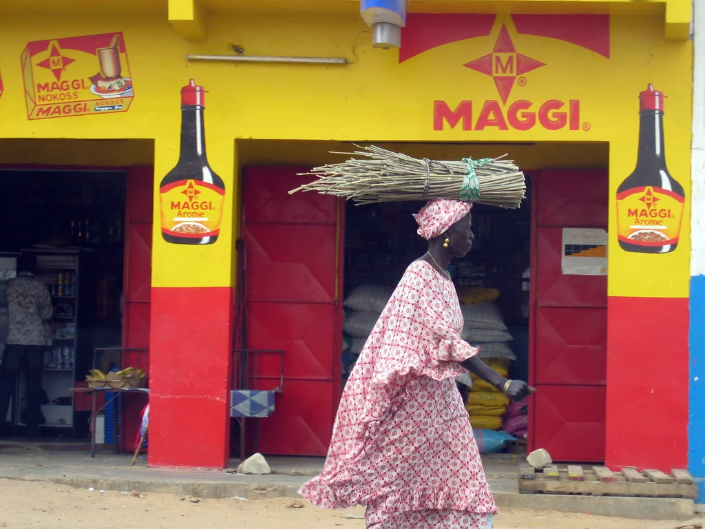Reklama outdoorowa Maggi, Senegal, 2007 rok