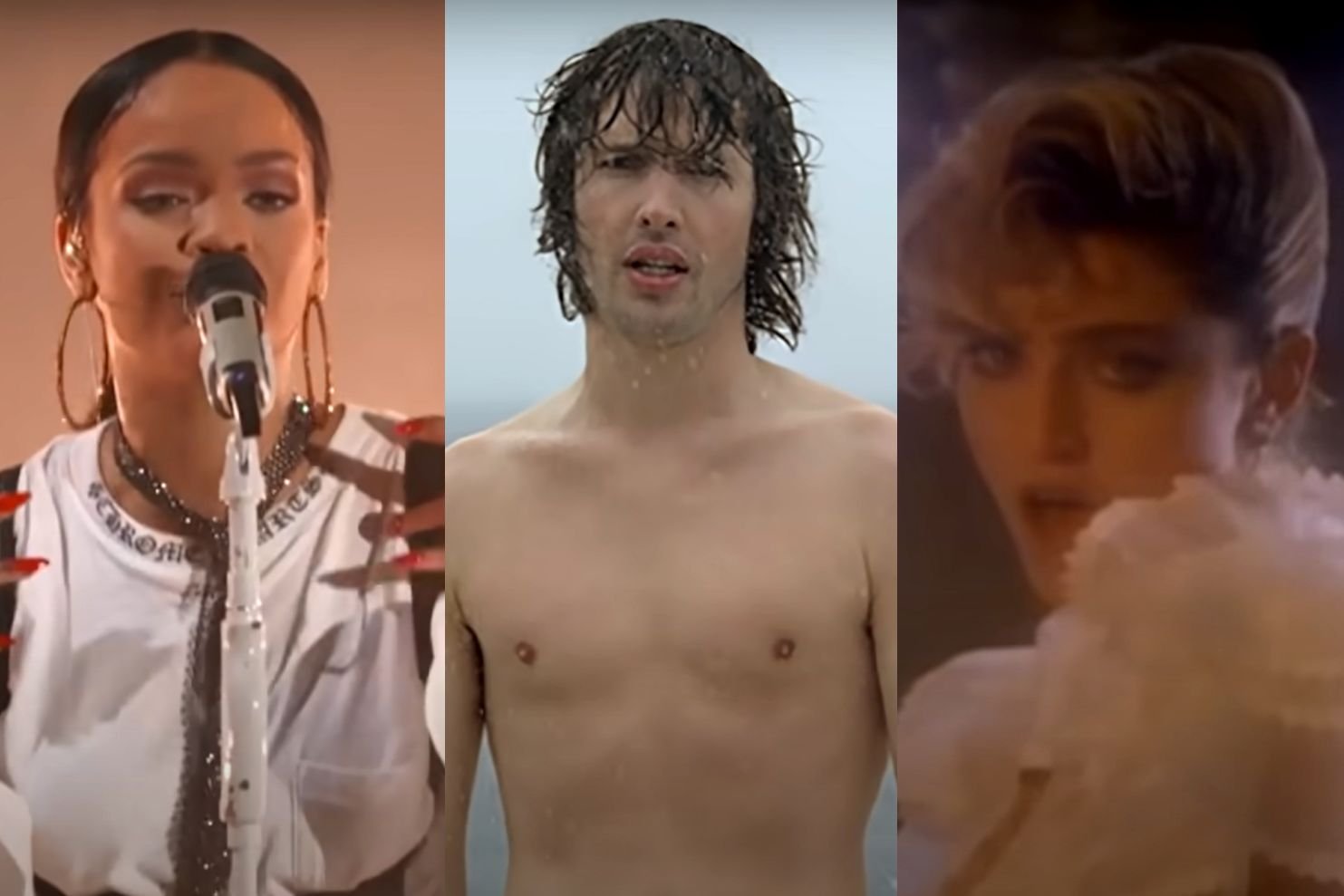 Rihanna, James Blunt, Madonna