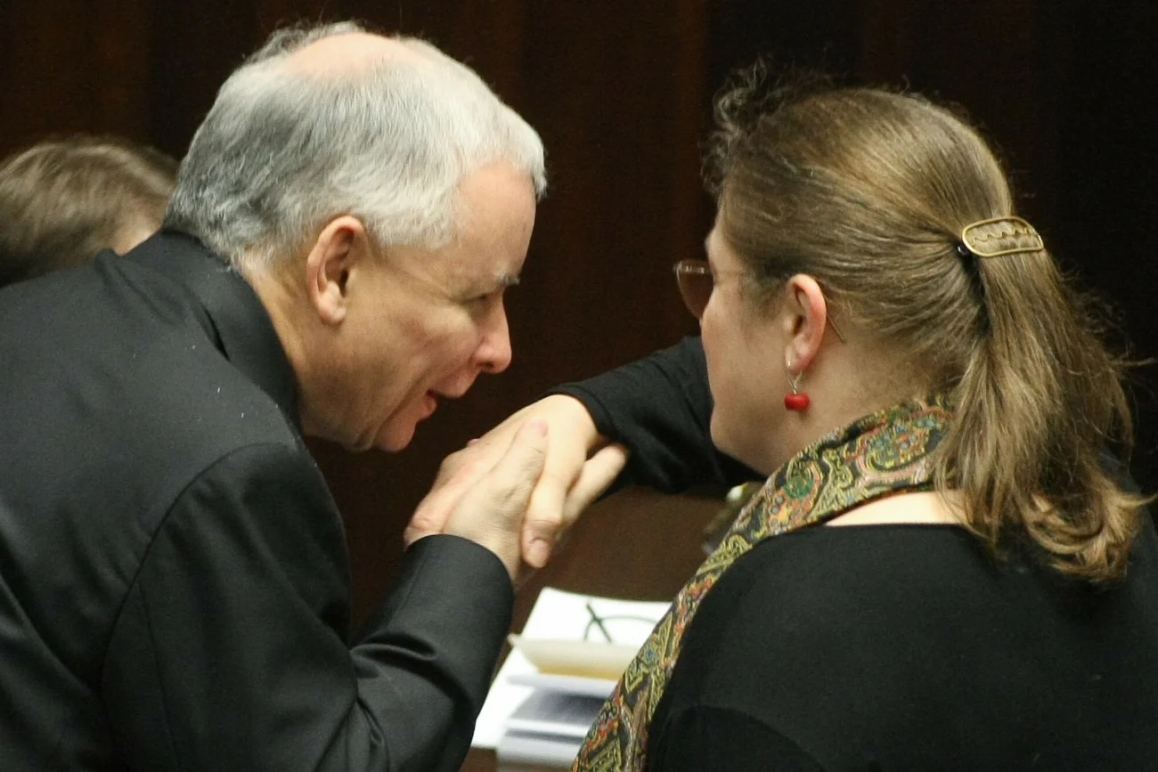 Prezes PiS Jarosław Kaczyński i była posłanka Krystyna Pawłowicz.