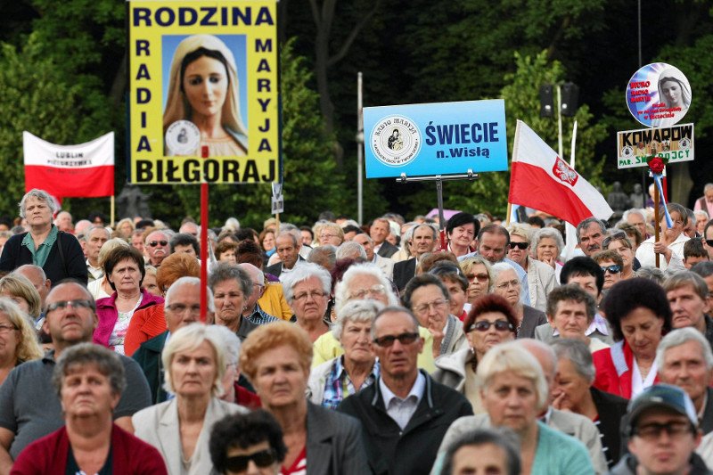 Pielgrzymka Radia Maryja, na której broniono prof. Bogdana Chazana.