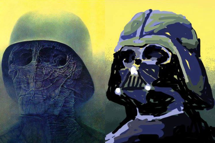 Fot. Beksiński - bez tytułu. Reprodukcja: Paulina / Malarstwo w Paincie