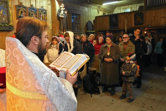 Nabożeństwo dla turystów ze Wschodu, którzy spędzali w 2011 roku Święta w Zakopanem.
