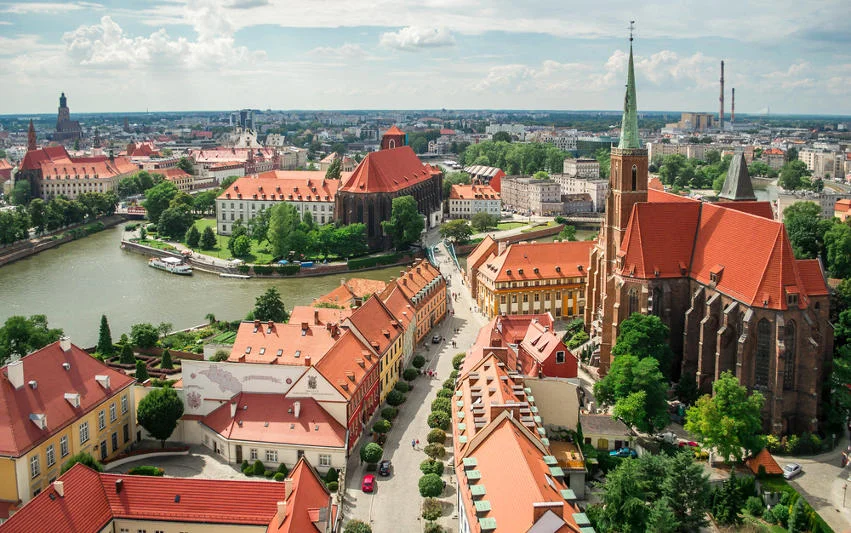 Rynek we Wrocławiu naszpikowany jest zabytkami.