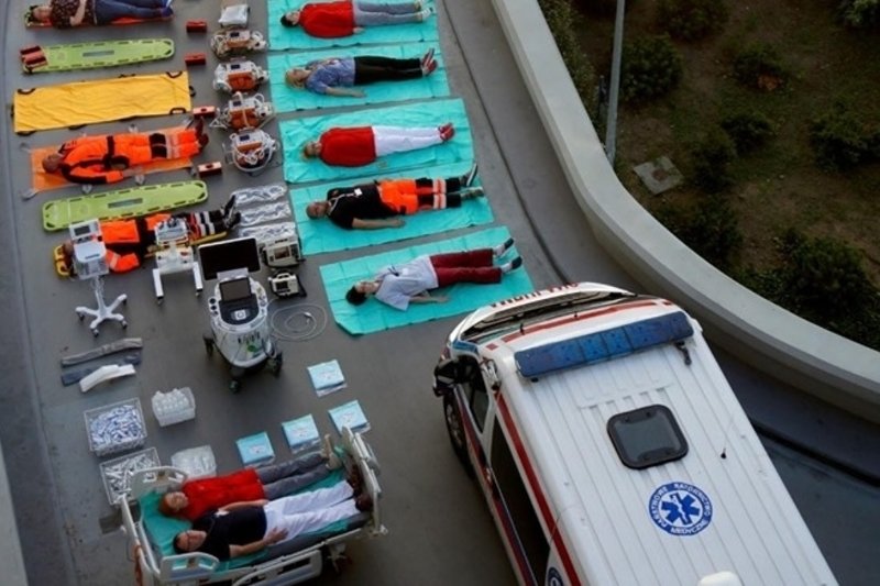 Szpital w Bydgoszczy wziął udział w Tetris Challange.