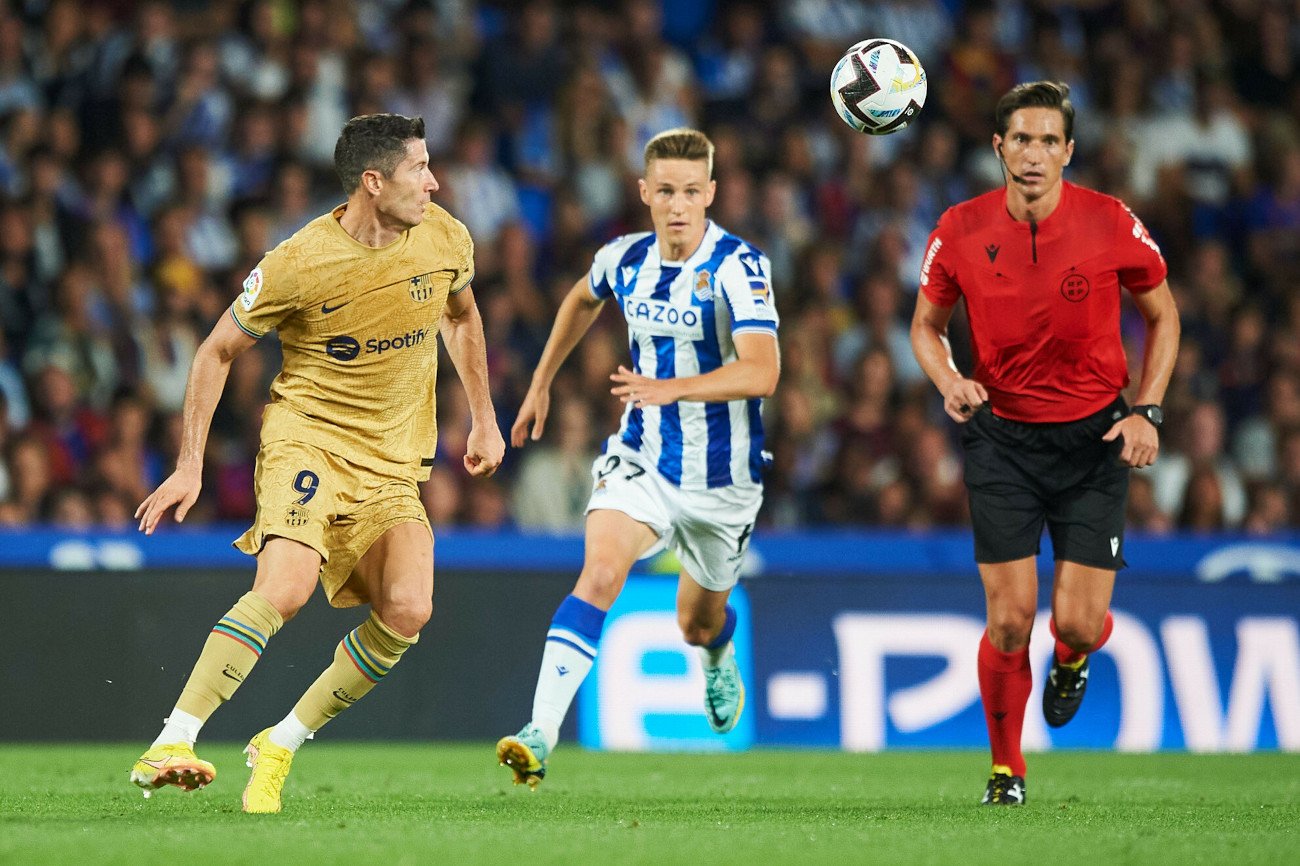 Robert Lewandowski zachwycił swoim występem. Polak został nawet wybrany piłkarzem meczu z Realem Sociedad (4:1).