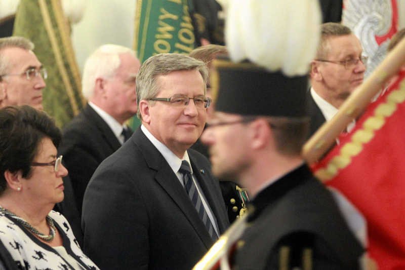 To Bronisław Komorowski miał zablokować koalicję PO z RAŚ. Na zdjęciu podczas Prezydenckiej Barbórki w 2014 r.