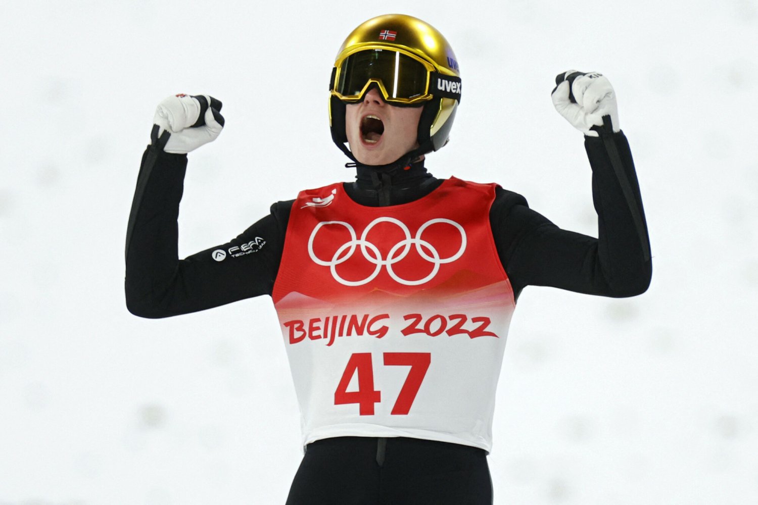 Złoty medal Mariusa Lindvika pozwolił Norwegii wskoczyć na prowadzenie w klasyfikacji medalowej igrzysk w Pekinie