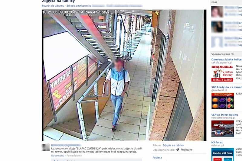 Internautka uważa, że to ten mężczyzna ukradł jej rower