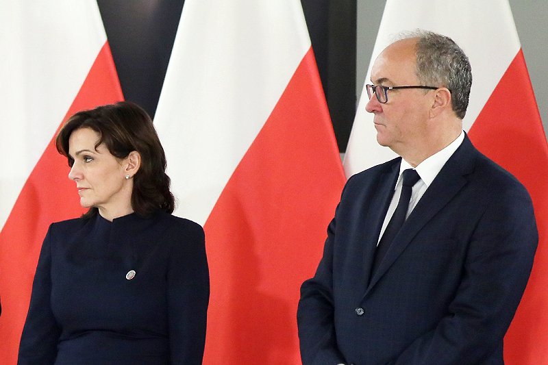 Wicemarszałkini Senatu Gabriela Morawska-Stanecka i przewodniczący Lewicy Włodzimierz Czarzasty.