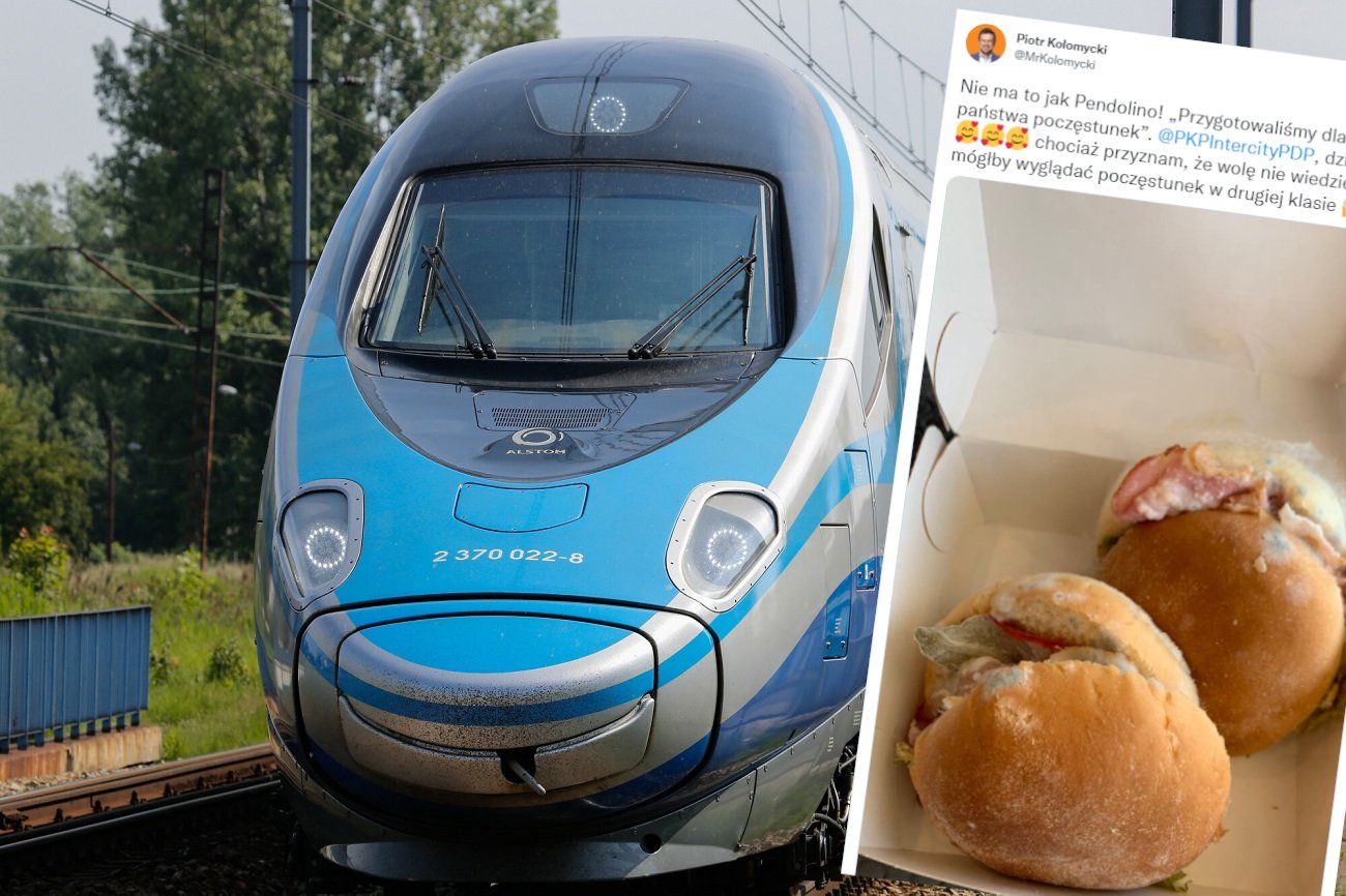 Polityk PO dostał spleśniały poczęstunek w Pendolino.