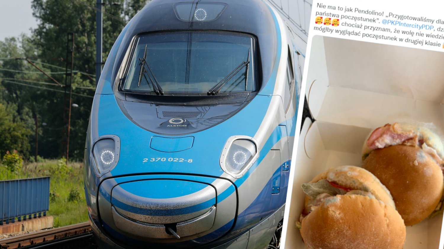 Polityk PO dostał spleśniały poczęstunek w Pendolino.