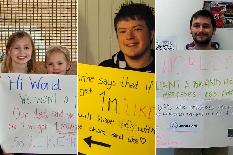 Za żebrolajki można dostać nie tylko psa, ale i gorący seks, lub postarać się o sportowe auto.