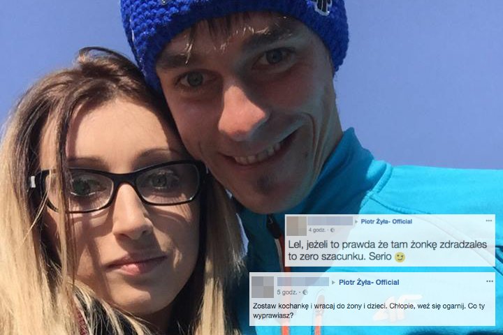 Internauci w mocnych słowach krytykują to co zrobił Piotr Żyła swojej żonie. Justynie Żyle też się oberwało