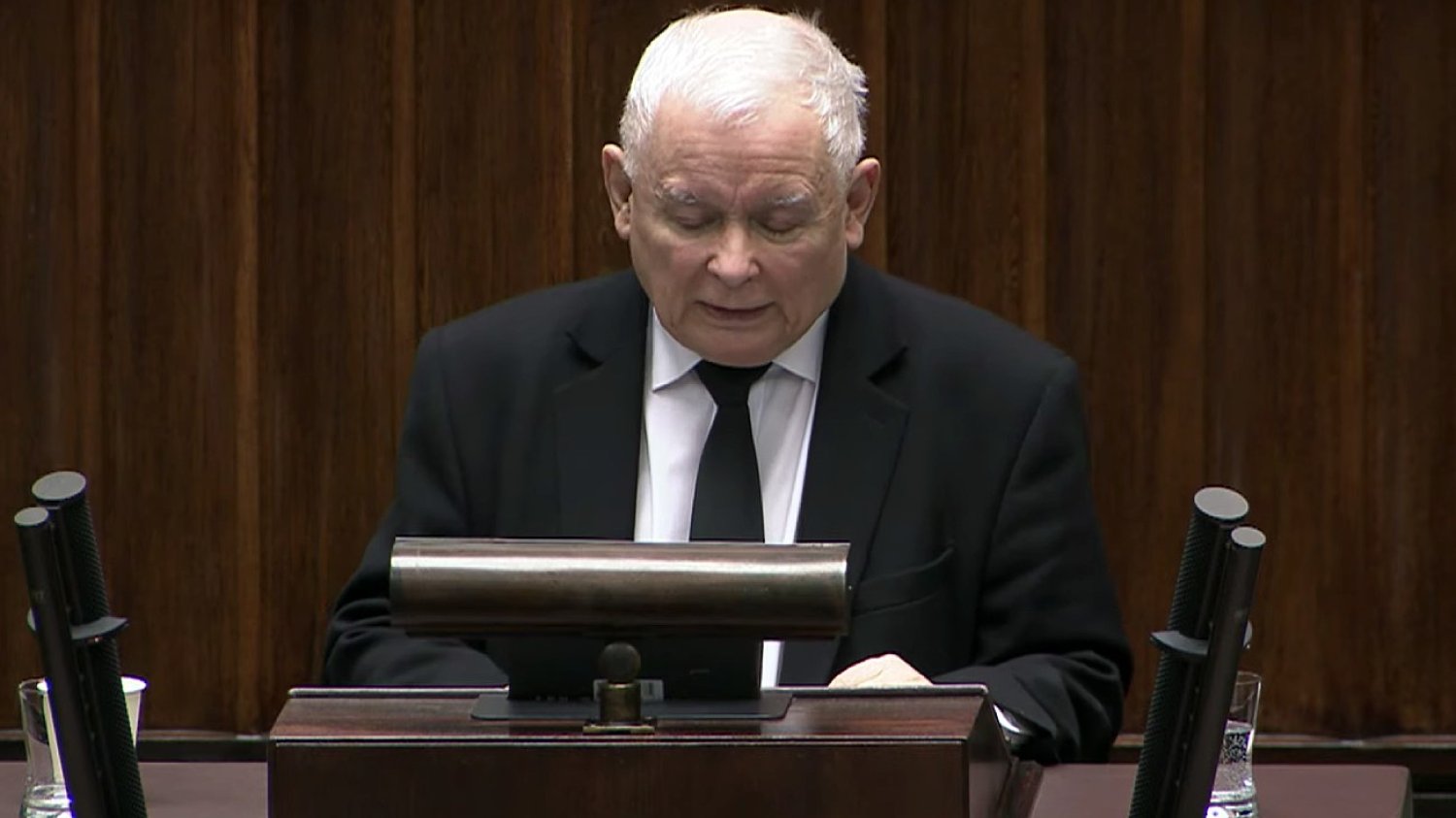Jarosław Kaczyński w Sejmie.