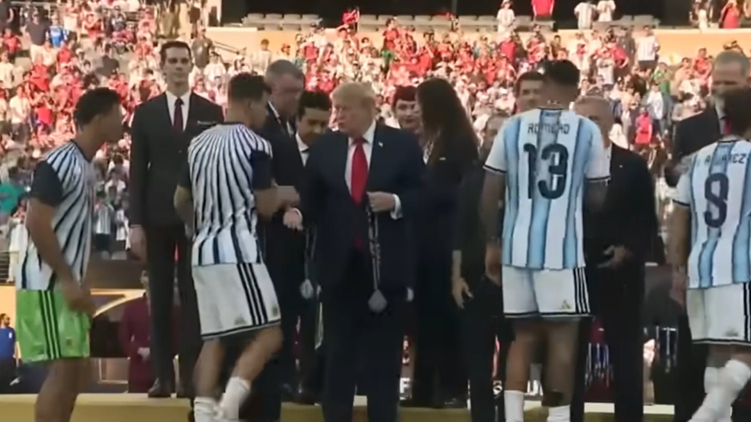 Ceremonia wręczenia medali dla Argentyny na mundialu 2026