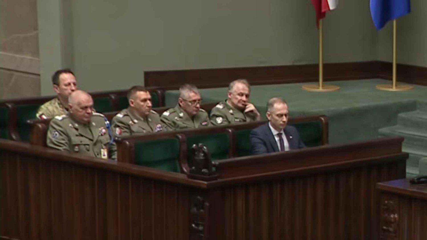 Cezary Tomczyk i generałowie w Sejmie RP.