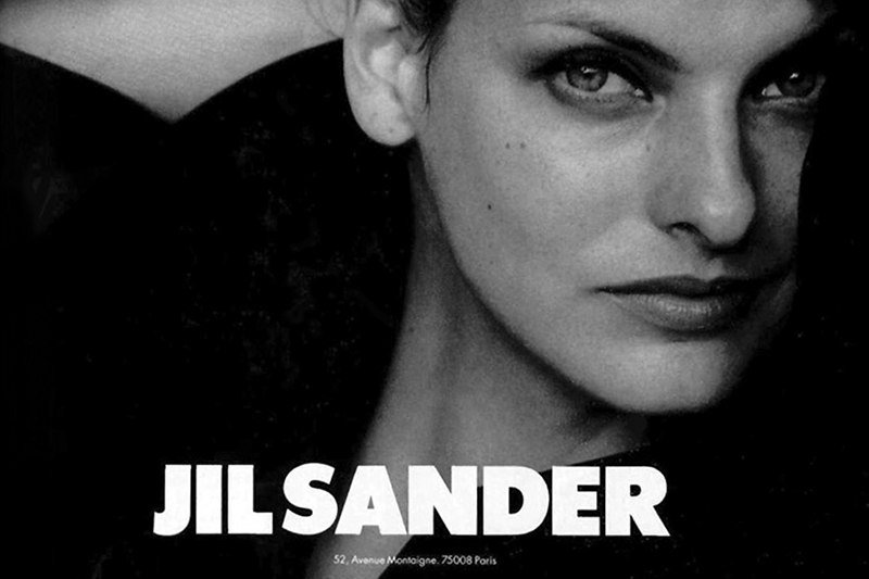 Linda Evangelista w reklamie Jil Sander w Vogue, 1994 rok
