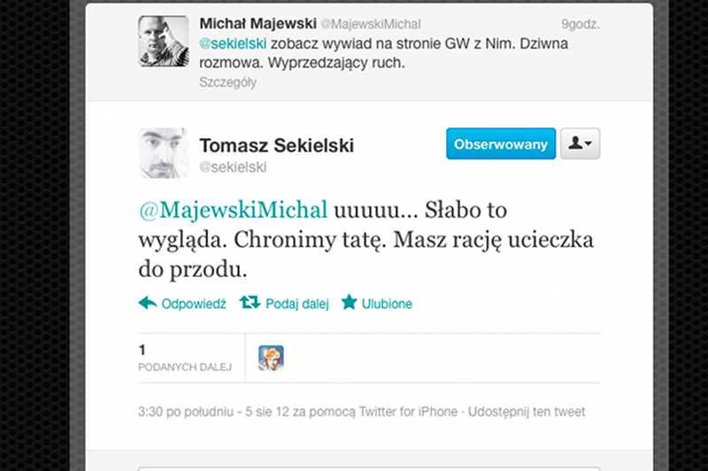Twitter Tomasza Sekielskiego