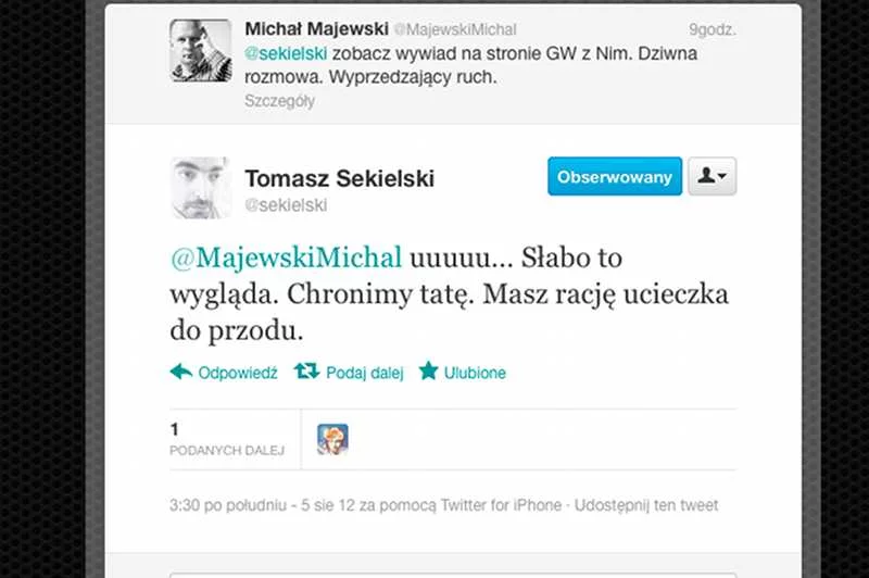 Twitter Tomasza Sekielskiego