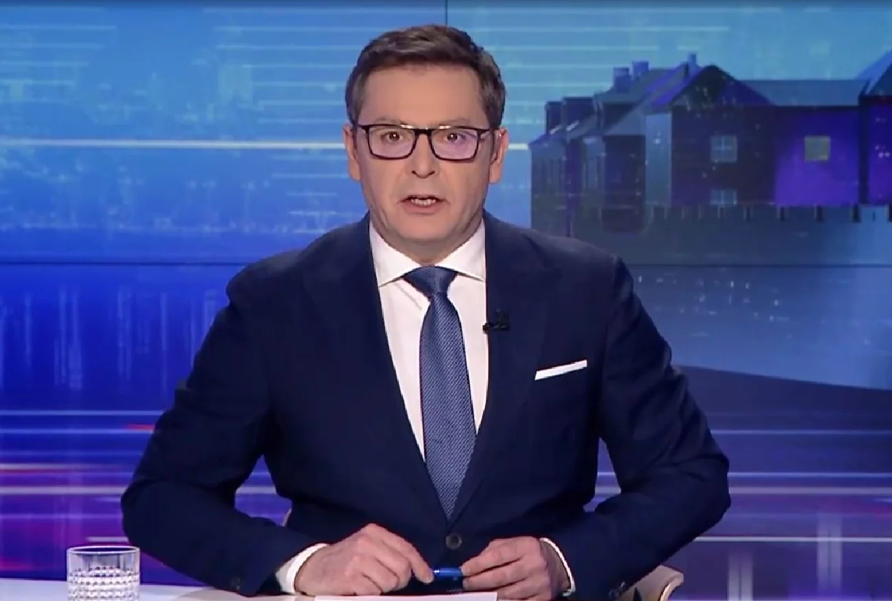 Recepta na miłość według "Wiadomości" TVP. W tle Jan Paweł II.