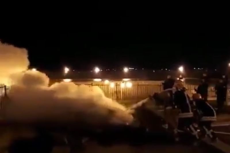 Pożar wybuchł także w meczecie Al-Aksa.