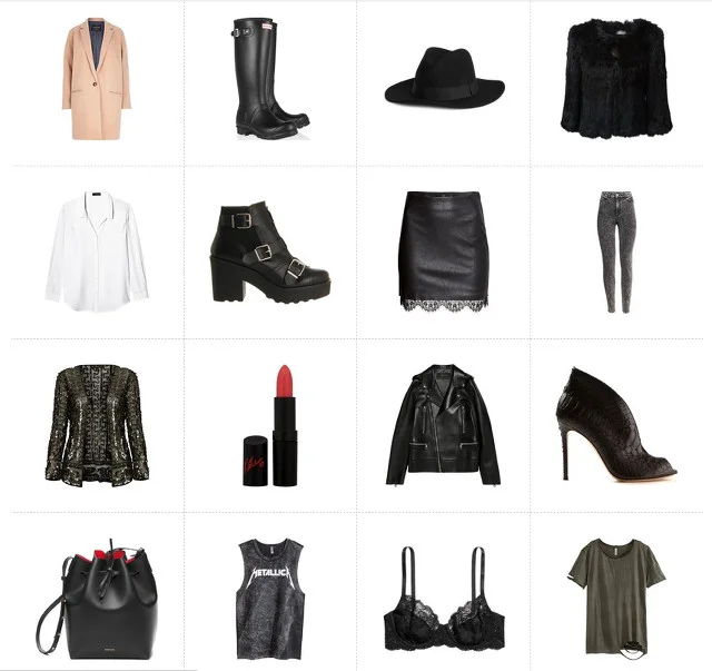 Ubrania w stylu Kate Moss.