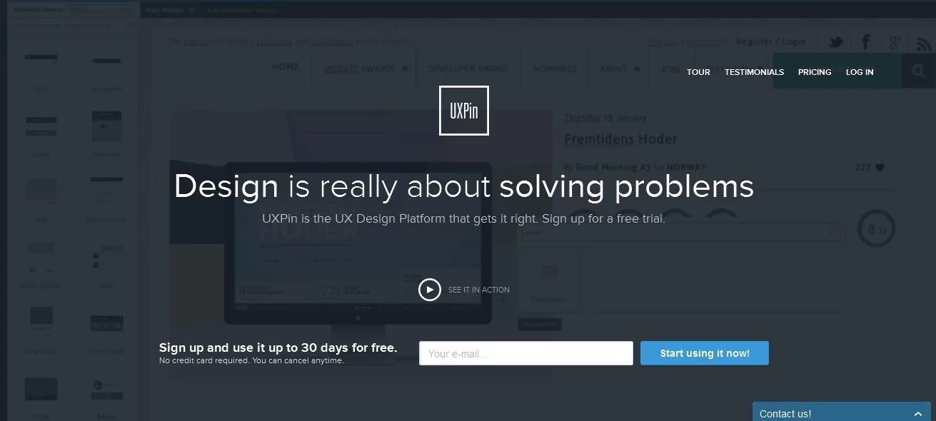 Strona UXPin.com