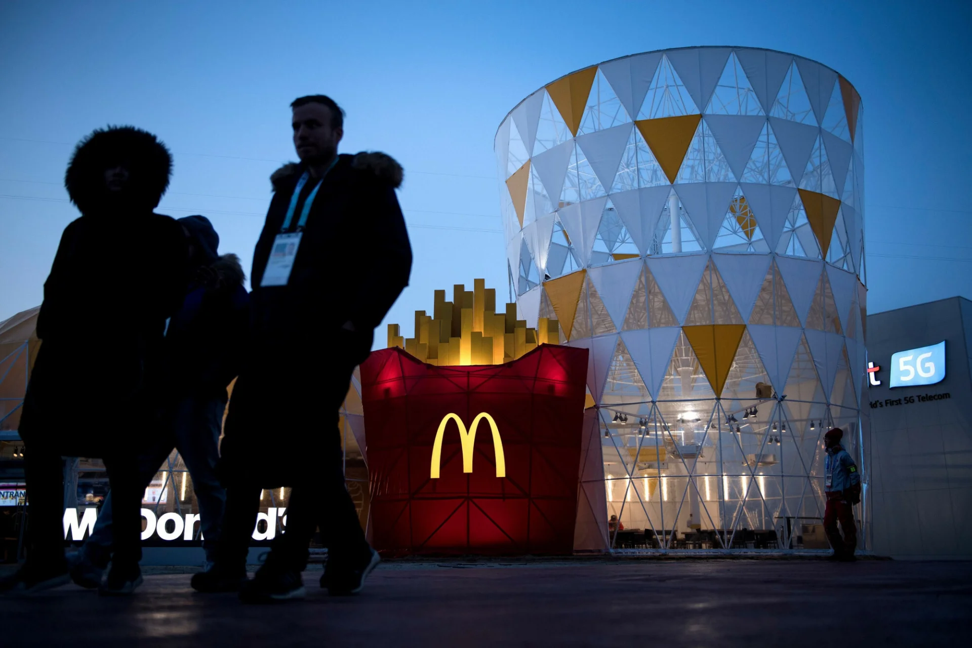 McDonalds obecny jest od lat na igrzyskach, jest ich sponsorem