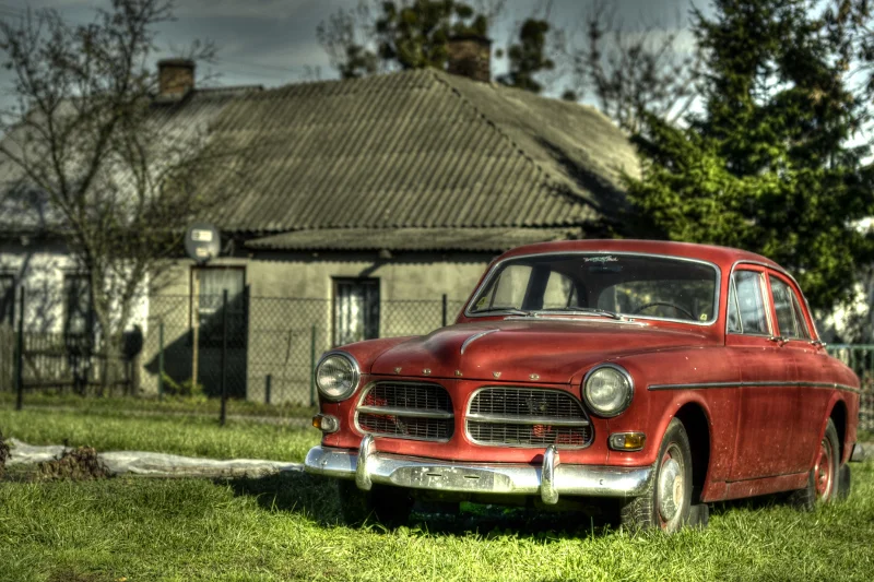 Volvo Amazon - jedno ze znalezionych przez pana Jacka starych aut.