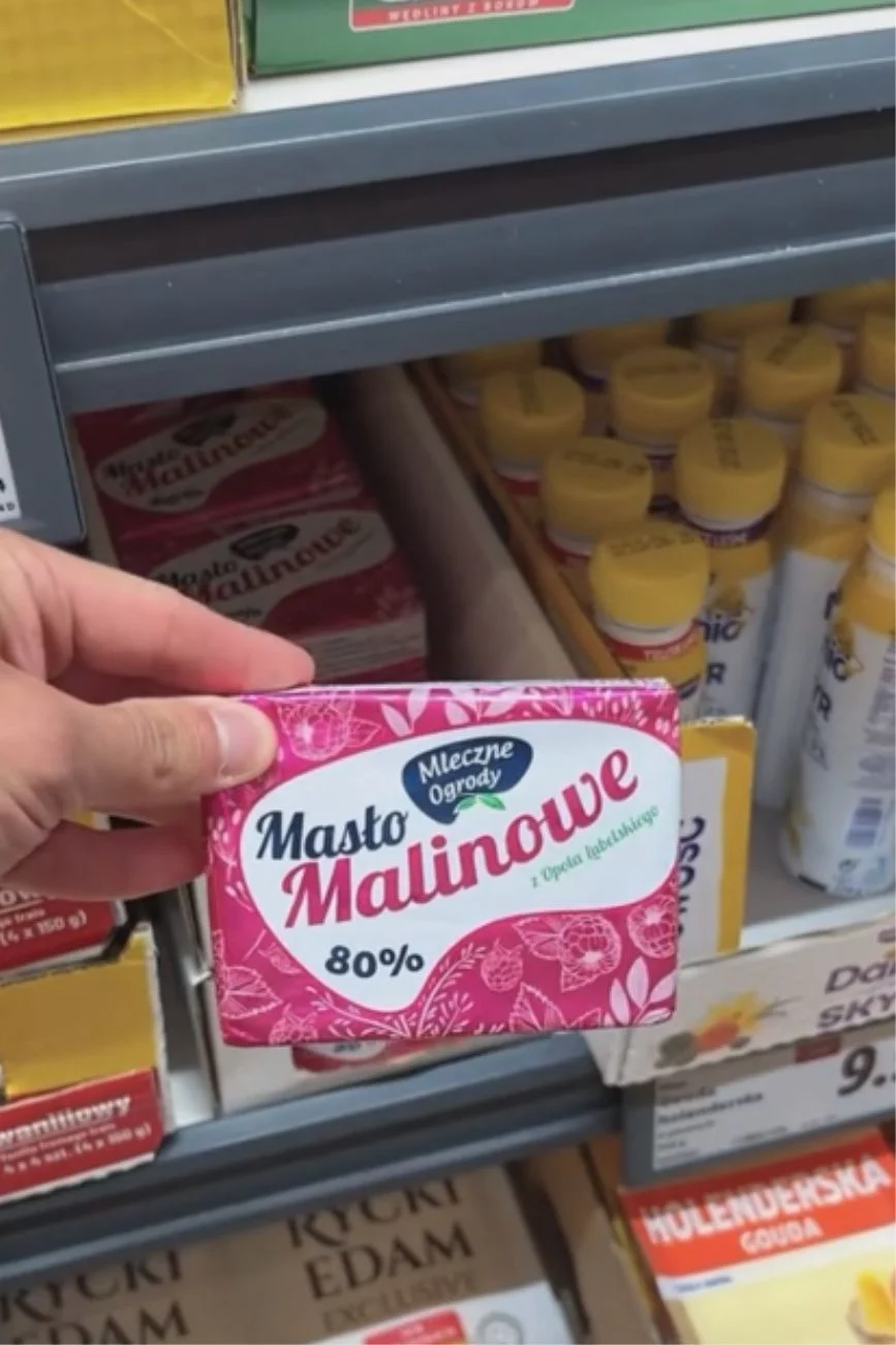 Masło malinowe z Lidla