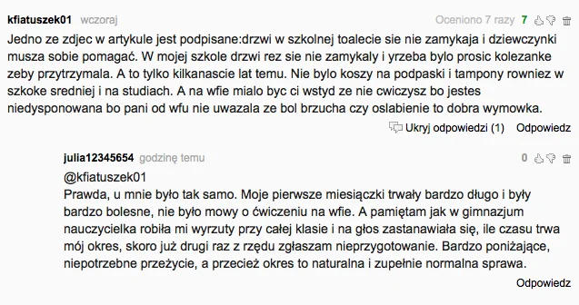 Część kobiet potrafi zdobyć się na szczerość na anonimowych forach internetowych. Tylko niektóre rozmawiają o menstruacji z innymi kobietami.