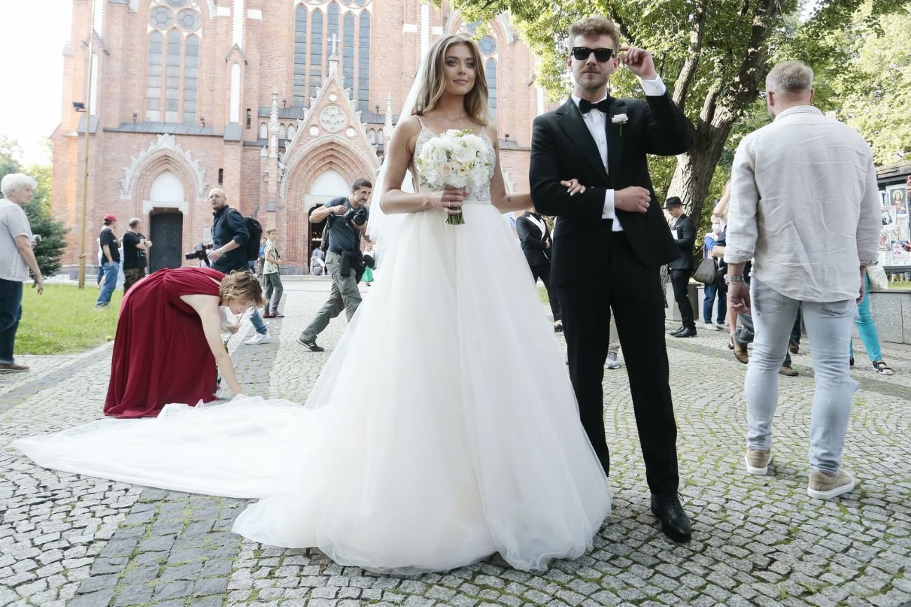 Ślub Antoniego Królikowskiego i Joanny Opozdy.