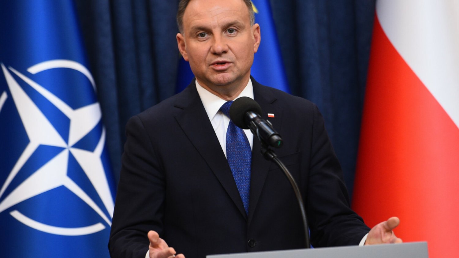 Prezydent Andrzej Duda po posiedzeniu Rady Bezpieczeństwa Narodowego