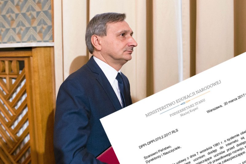 Wiceszef MEN z pewnością miał dobre intencje. Wyszło jak wyszło.