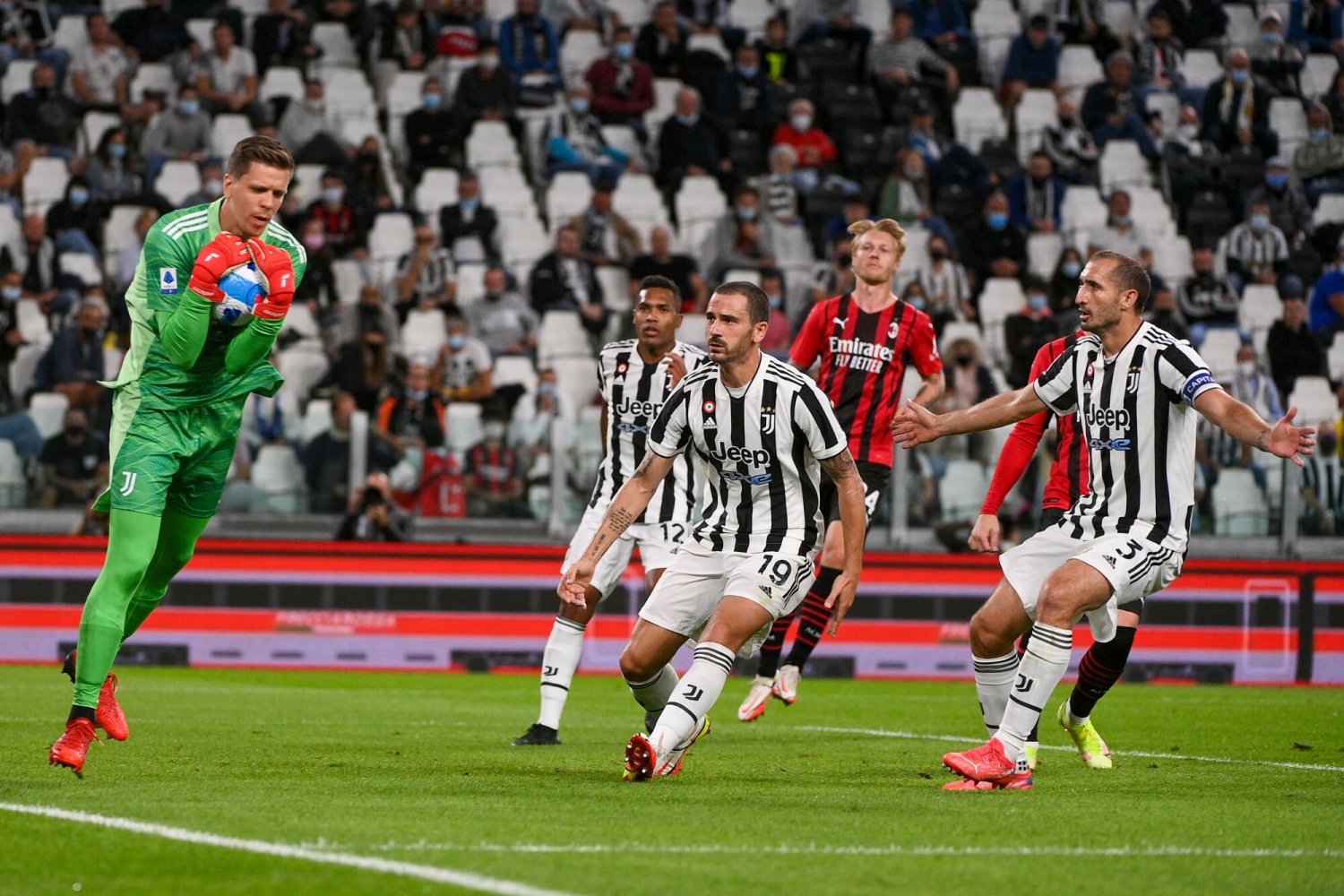 Wojciech Szczęsny w meczu z Milanem zagrał znakomicie, ale Stara Dama nie wygrała