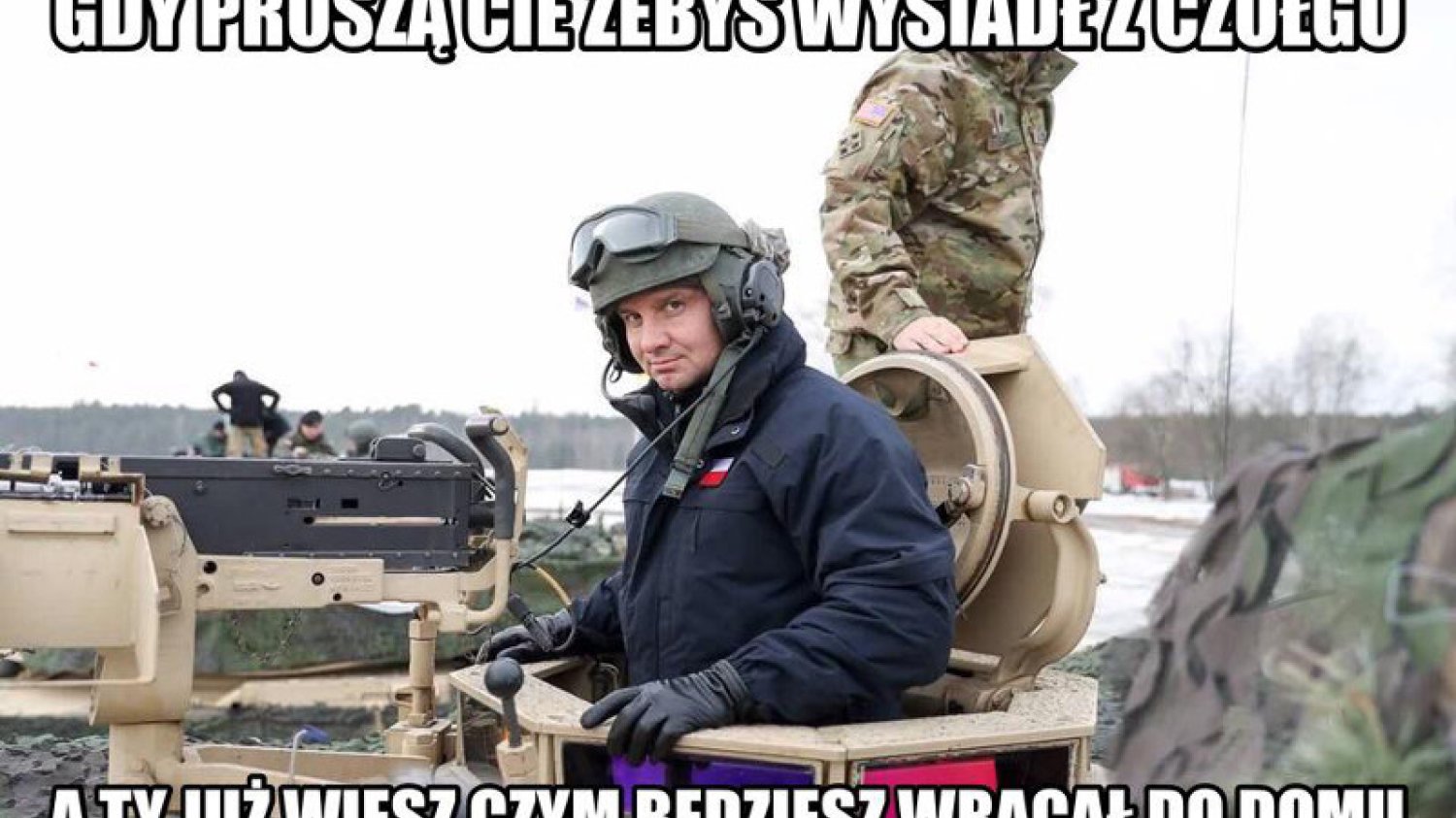 Tylko słynna przejażdżka prezydenta czołgiem była powodem powstania dziesiątek memów.