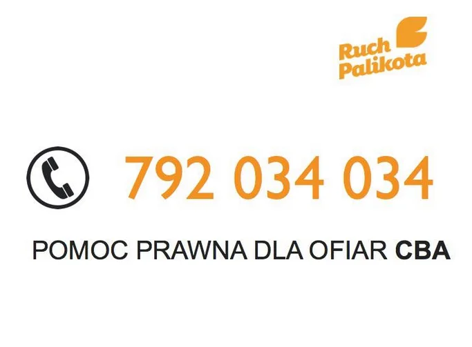 Ruch Palikota uruchomił infolinię dla poszkodowanych przez CBA