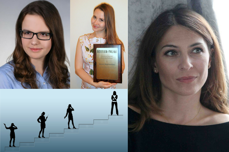 Sukces ma też kobiece oblicze. Od lewej na górze: Kinga Panasiewicz i Joanna Bagniewska. Po prawej: Olga Kozierowska