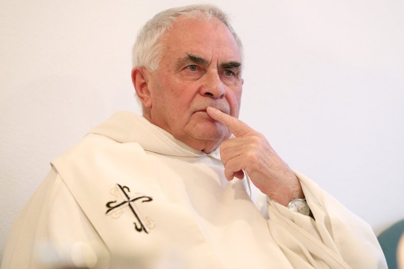 2016 rok. Ojciec Ludwik Wiśniewski podczas jubileuszu swoich 80. urodzin.