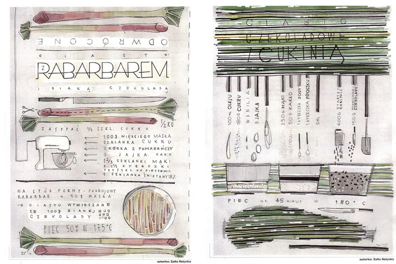 Ilustracje do magazynu Kuchnia