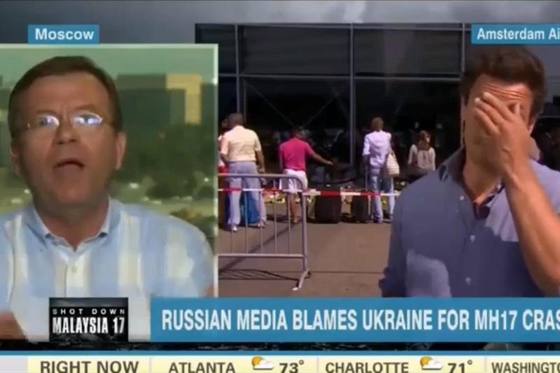 Kłótnia dziennikarzy Russia Today i CNN o zestrzelenie Boeinga 777. "Putin nie rządzi Ukrainą"
